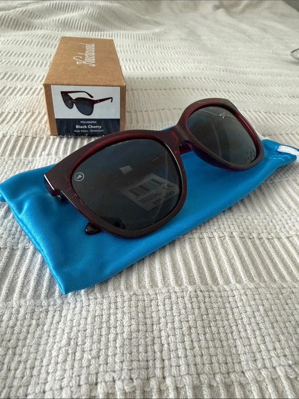BRAND NEW Knockaround Deja Views Sunglasses in Black Cherry
